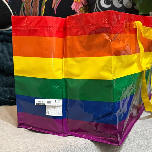 IKEA Storstomma Rainbow, Reuseable Large Shopping Bag, 104.832.10 Multi-Color - Picture 3 of 12